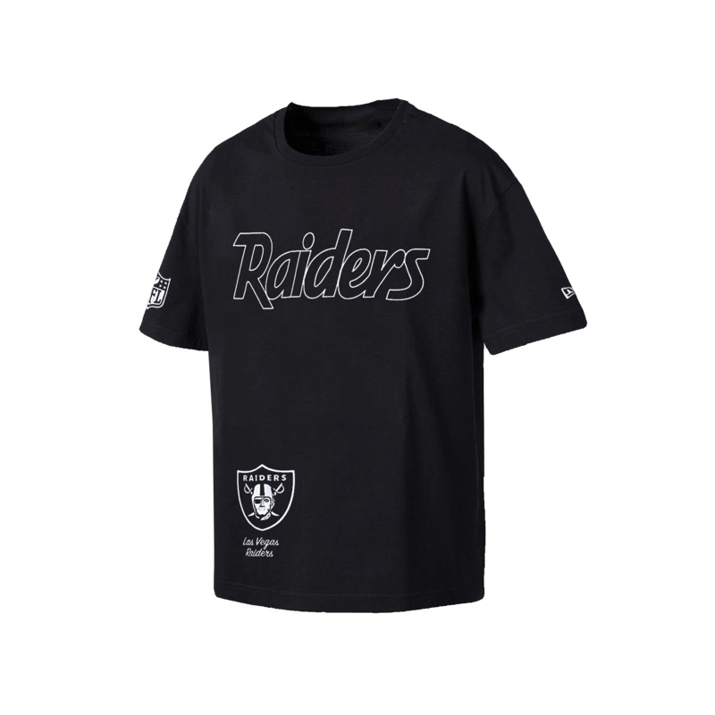 Las Vegas Raiders New Era NFL Script Graded Oversized T-Shirt – Black