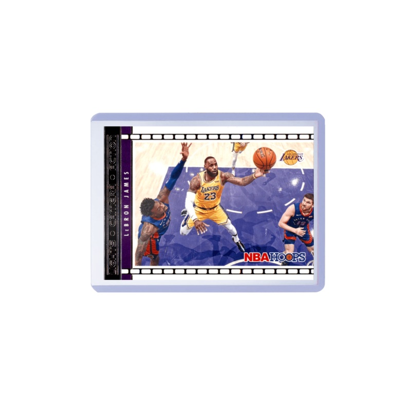 LeBron James Los Angeles Lakers Panini NBA Hoops Lights Camera Action Card