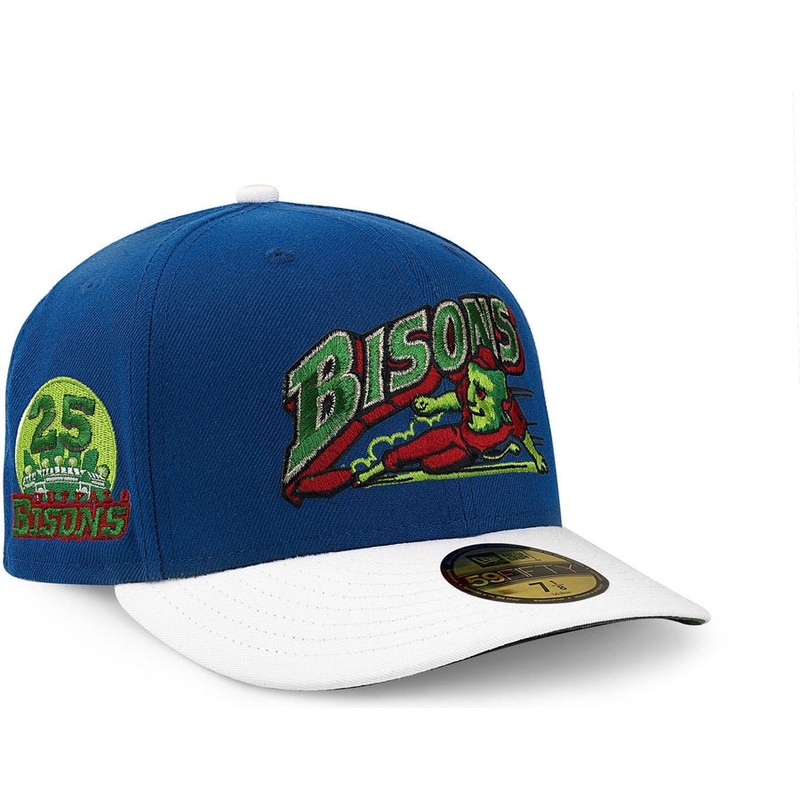 New Era Buffalo Bisons Royal Blue/White 25th Anniversary 59FIFTY Fitted Hat