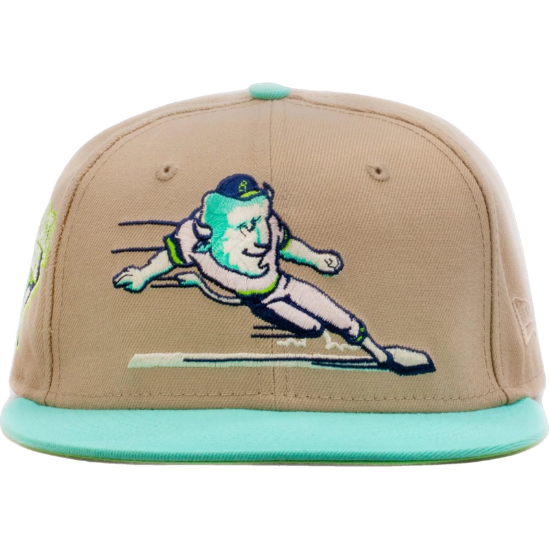 New Era x Shoe Palace Buffalo Bison ‘Winter Wonderland’ Beige/Mint 2023 59FIFTY Fitted Hat