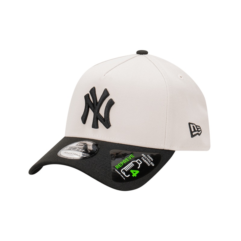 New York Yankees New Era MLB Repreve 9FORTY A-Frame Snapback Hat – Stone
