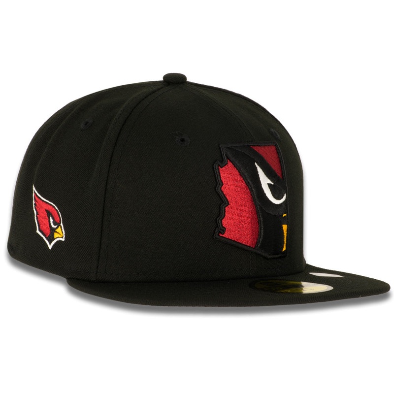 NFL Arizona Cardinals New Era State Logo Fill 59FIFTY Hat – Black