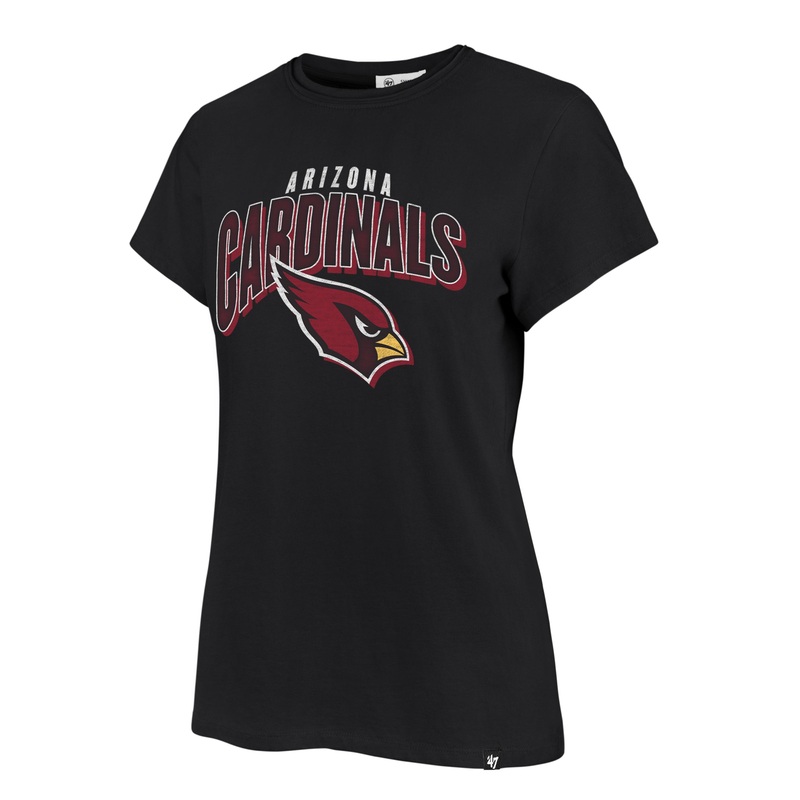 NFL Arizona Cardinals Women’s ’47 Treasure Frankie T-Shirt – Black