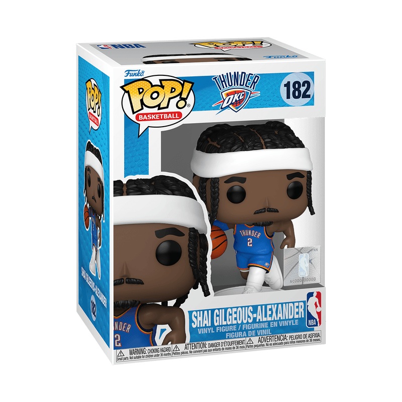 Shai Gilgeous-Alexander Oklahoma City Thunder Funko NBA 182 Pop Vinyl Figure