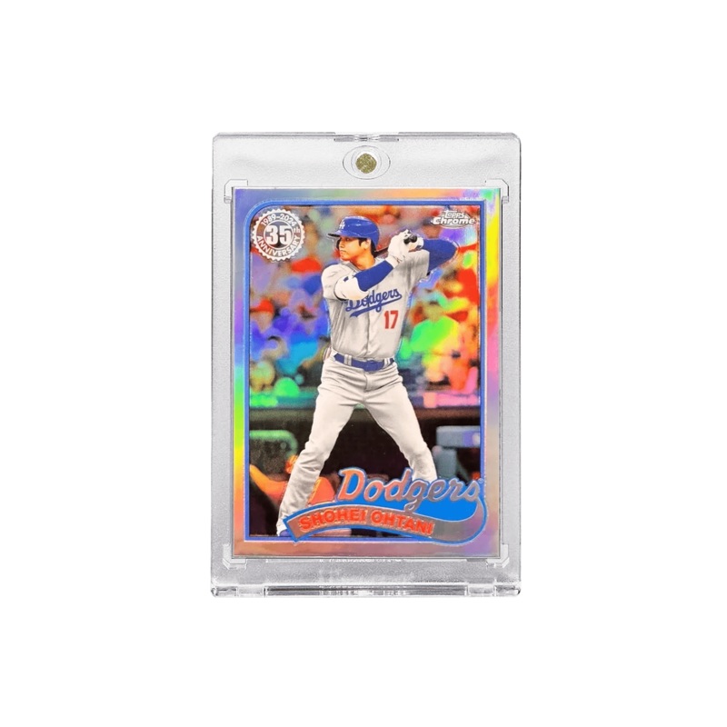 Shohei Ohtani Los Angeles Dodgers Topps MLB Chrome 24 35th Ann Refractor Card