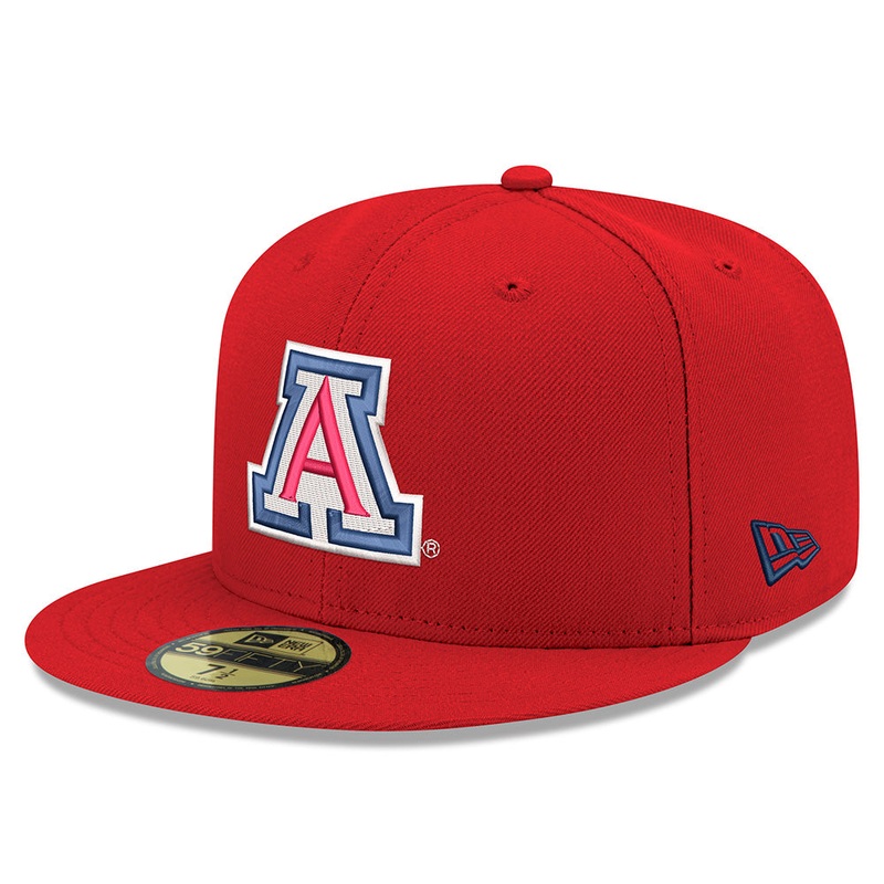 NCAA Arizona Wildcats New Era Primary Logo 59FIFTY Fitted Hat – Red