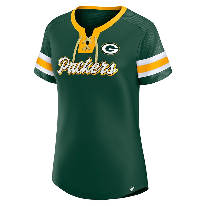 NFL Green Bay Packers Women’s Fanatics Original State Lace-Up Top