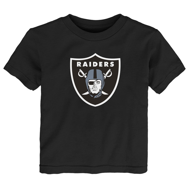 NFL Las Vegas Raiders Toddler Outerstuff Primary Logo T-Shirt – Black