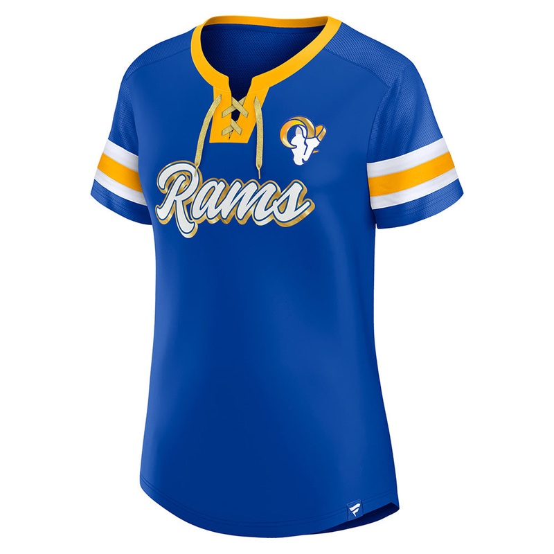 NFL Los Angeles Rams Women’s Fanatics Original State Lace-Up Top