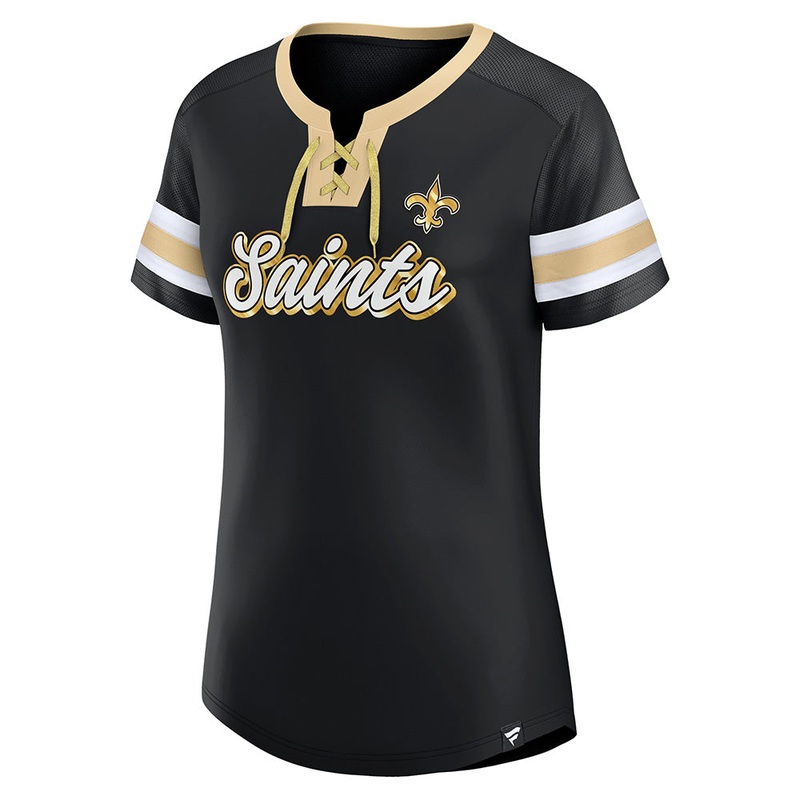 NFL New Orleans Saints Women’s Fanatics Original State Lace-Up Top