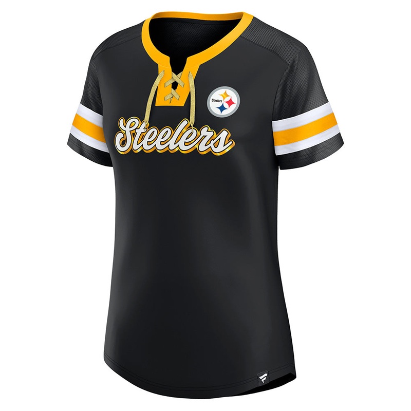 NFL Pittsburgh Steelers Women’s Fanatics Original State Lace-Up Top