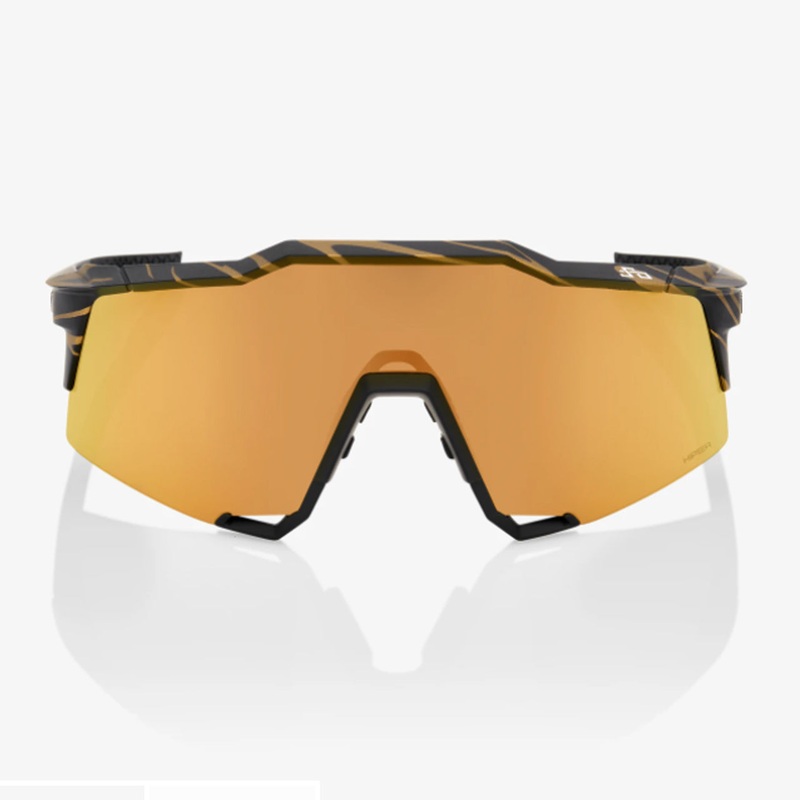 100% SPEEDCRAFT Peter Sagan LE Metallic Gold Flake HiPER Gold Mirror + Lens