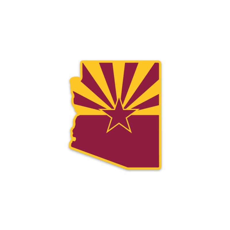 #AllAZ 2.5″x3″ Decal – Maroon & Gold
