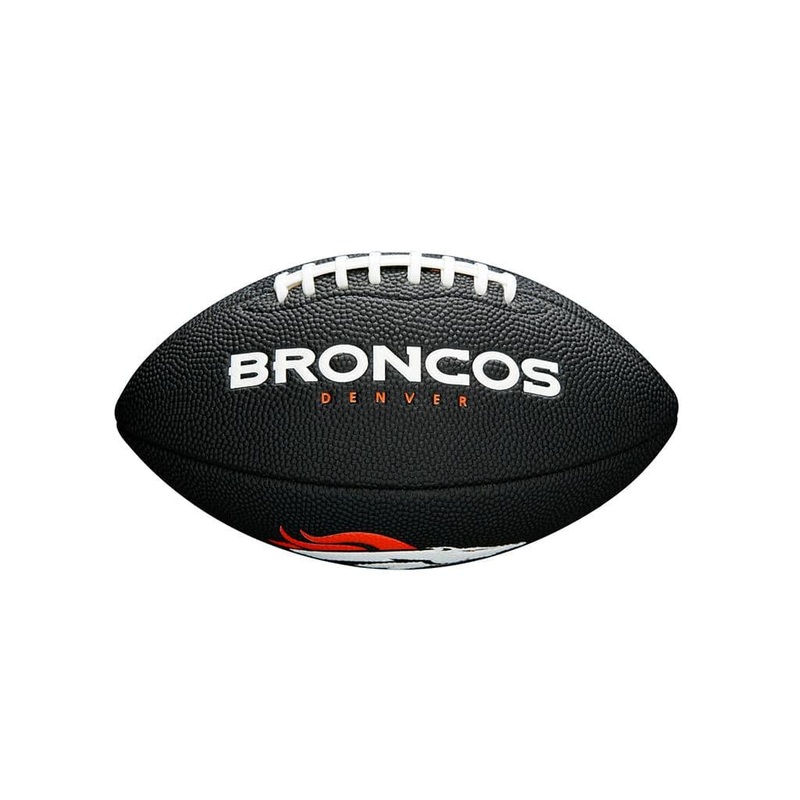 Denver Broncos Wilson NFL Mini Size Team Football – Black