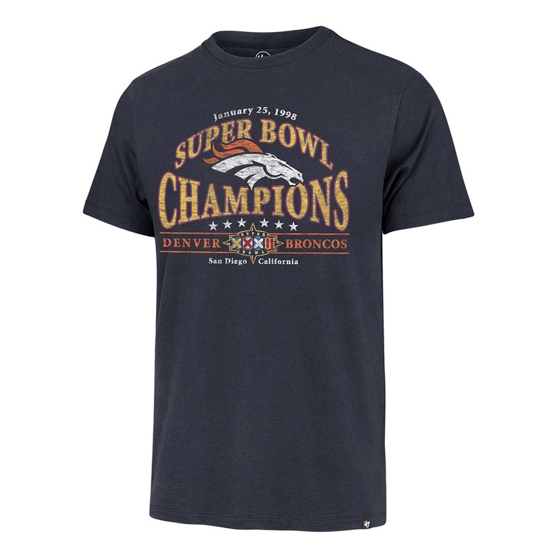 NFL Denver Broncos ’47 Super Bowl XXXII Regional Franklin T-Shirt – Navy