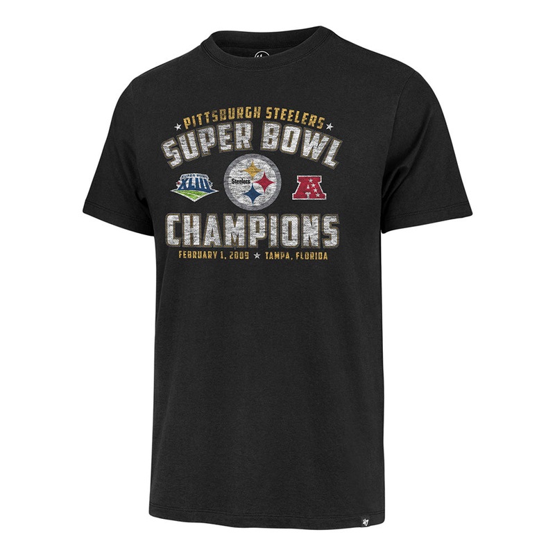 NFL Pittsburgh Steelers ’47 Super Bowl XLIII Regional Franklin T-Shirt – Black