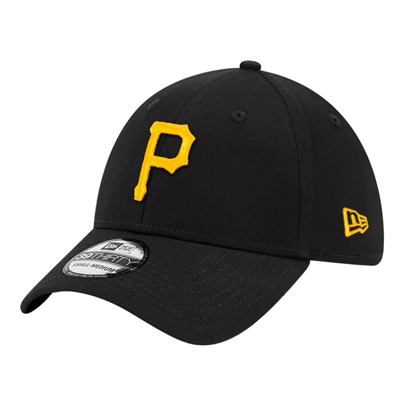 Pittsburgh Pirates New Era MLB Team 39THIRTY Stretch-Fit Hat – Black