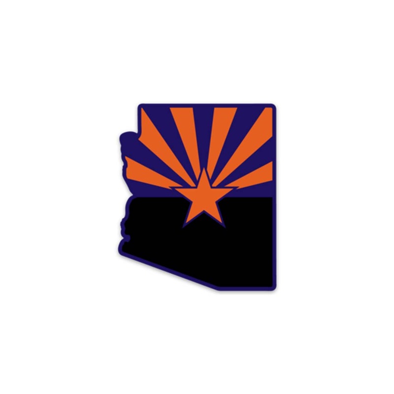 #AllAZ 2.5″x3″ Decal – Purple & Orange