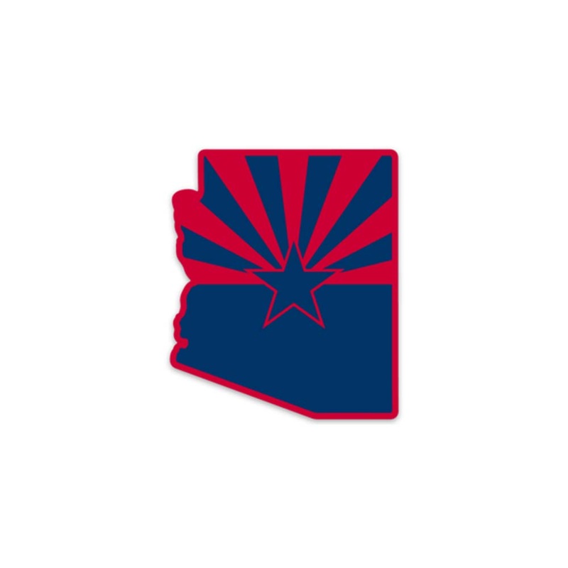 #AllAZ 2.5″x3″ Decal – Red & Navy