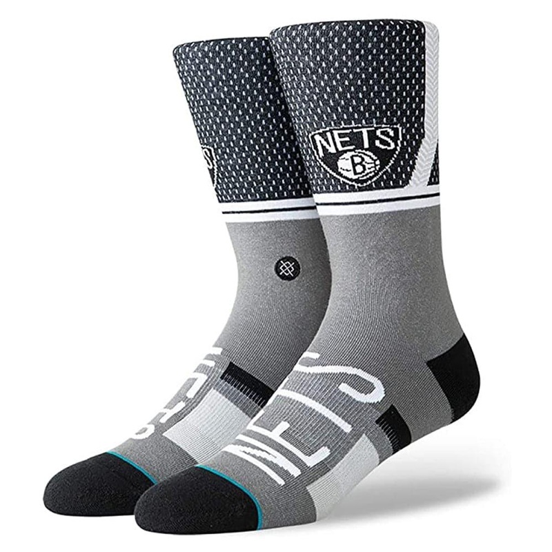 Brooklyn Nets Stance NBA Shortcut 2 Crew Socks – Black