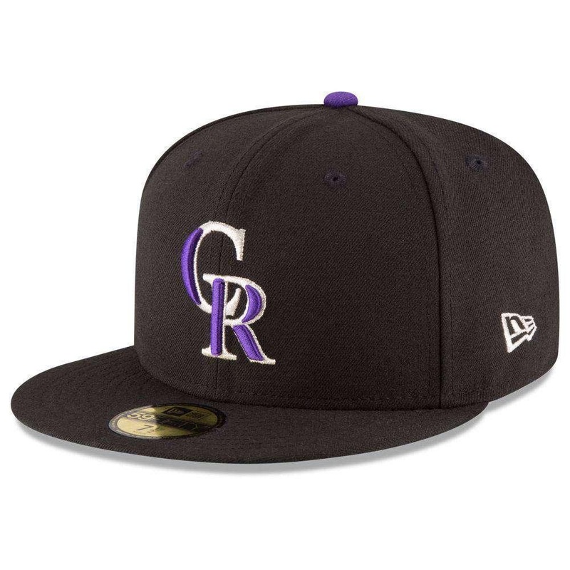 Colorado Rockies New Era MLB AC On-Field 59FIFTY Fitted Hat – Black