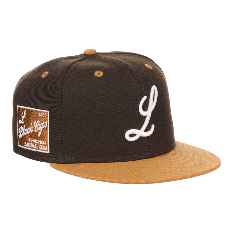 Ebbets Louisville Black Caps NLB Sandbag Fitted Hat