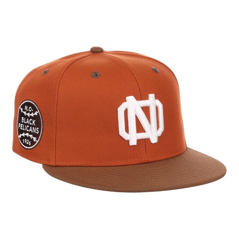 Ebbets New Orleans Black Pelicans NLB Sandbag Fitted Hat