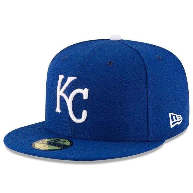 Kansas City Royals New Era MLB AC On-Field 59FIFTY Fitted Hat – Blue