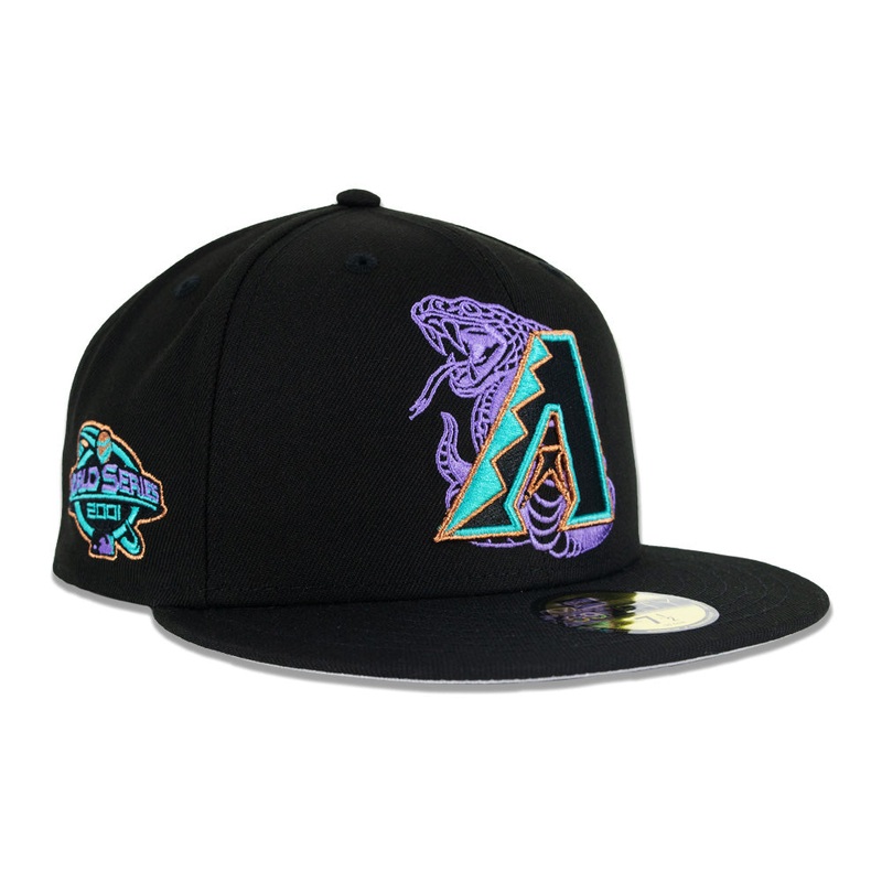 MLB Arizona Diamondbacks New Era Double Vision 59FIFTY Fitted Hat – Black