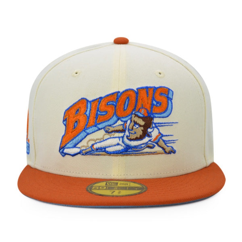 New Era Buffalo Bisons 25th Anniversary Chrome/Rust 59FIFTY Fitted Hat
