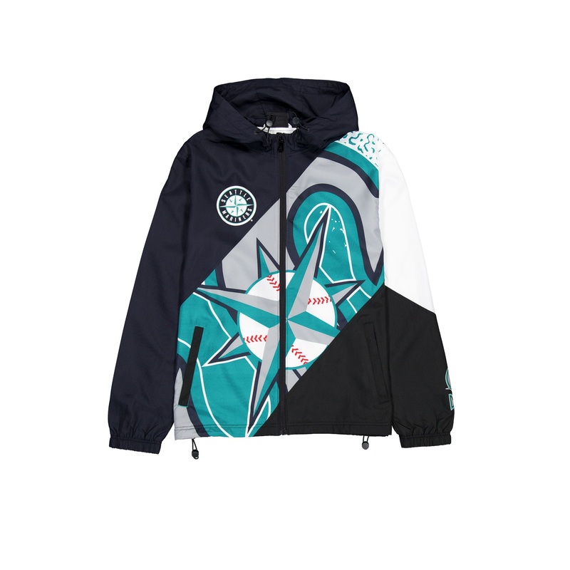 Seattle Mariners Sport Classics Color Block Windbreaker