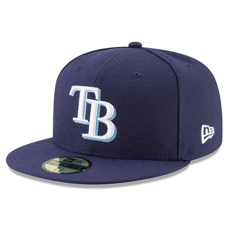 Tampa Bay Rays New Era MLB AC On-Field 59FIFTY Fitted Hat – Navy