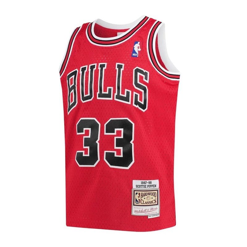 Youths Scottie Pippen Chicago Bulls Mitchell & Ness NBA Swingman Jersey – Red