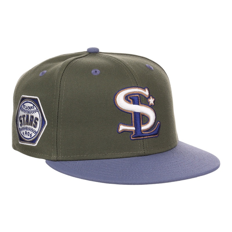 Ebbets St. Louis Stars NLB Mossy Slate Fitted Hat