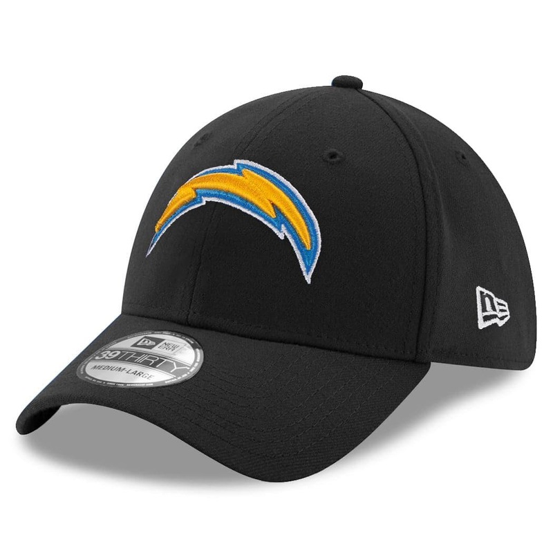 Los Angeles Chargers New Era NFL Team 39THIRTY Stretch Fit Hat – Black