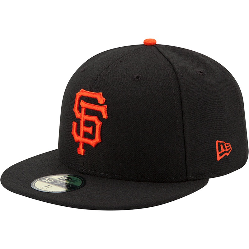MLB San Francisco Giants Youth New Era Home Authentic Collection 59FIFTY Fitted Hat – Black