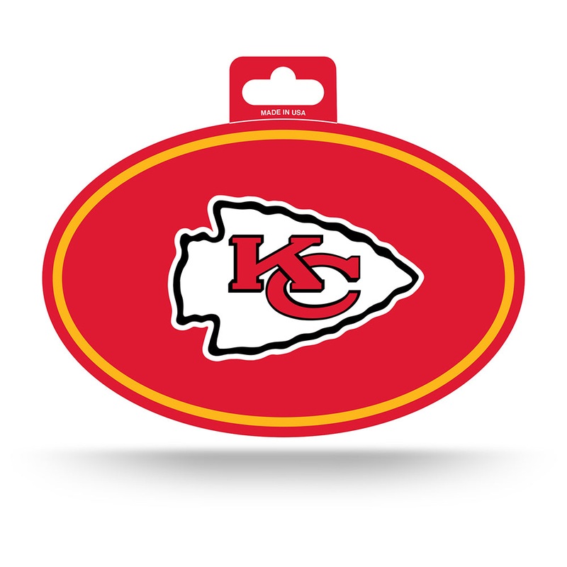 NFL Kansas City Chiefs Rico Oval Logo Sticker