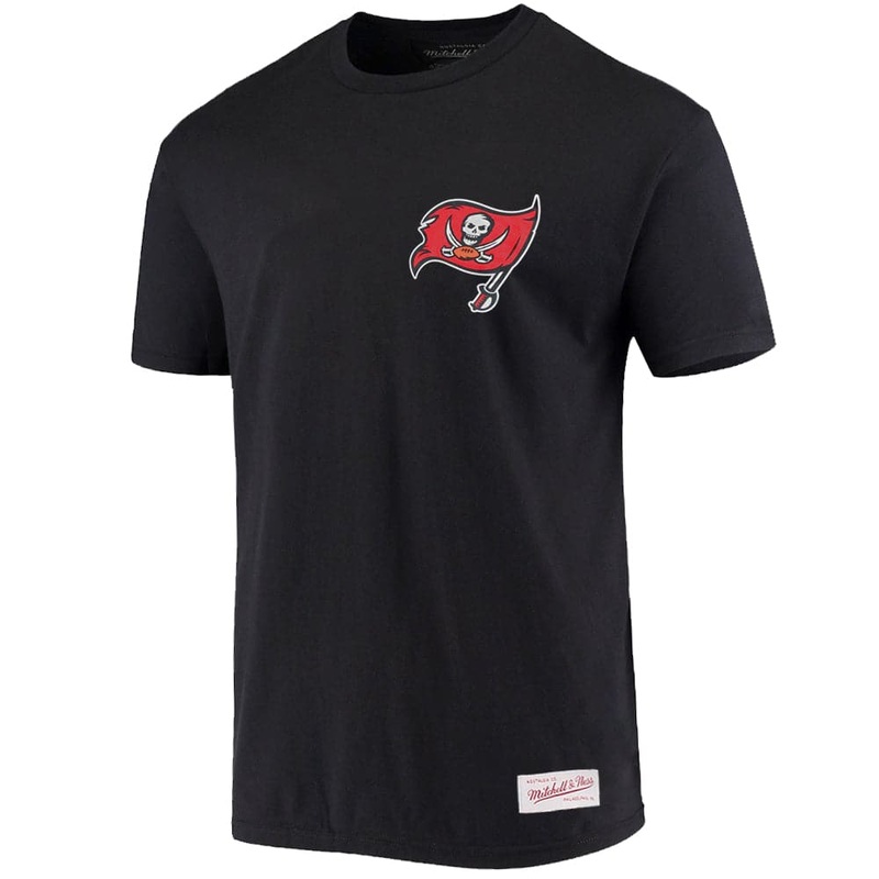 Tampa Bay Buccaneers Mitchell & Ness NFL Retro Repeat T-Shirt – Black