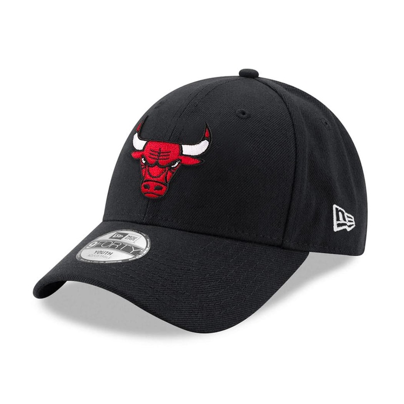Youths Chicago Bulls New Era NBA Team 9FORTY Hat – Black