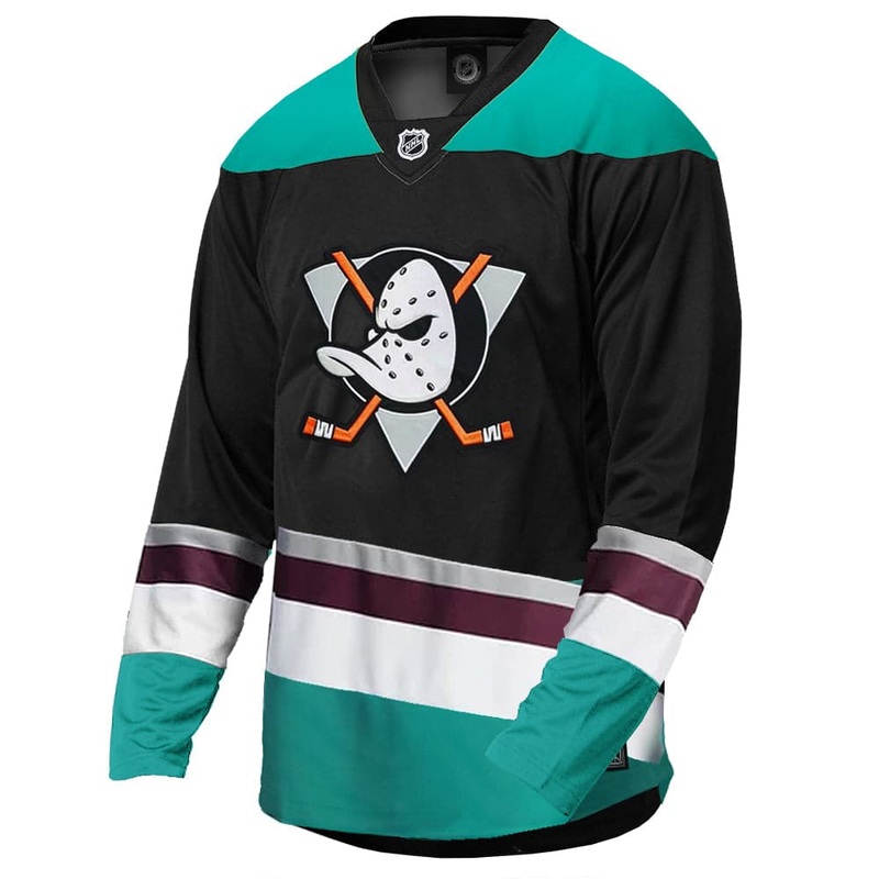 Anaheim Mighty Ducks Majestic NHL Fan Replica Jersey – Black