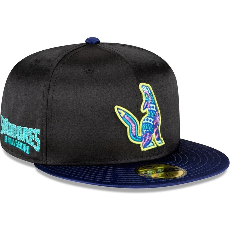 New Era Hillsboro Hops Black Satin 2023 59FIFTY Fitted Hat