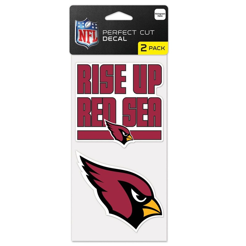 NFL Arizona Cardinals WinCraft 4″ x 8″ Slogan Decal Pack