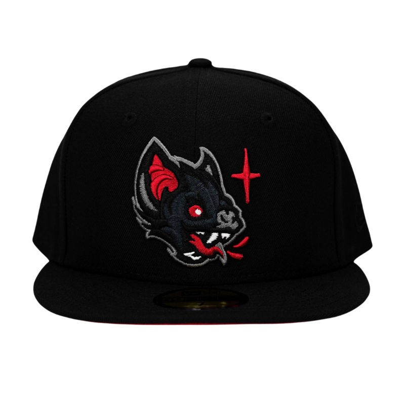 New Era x Noble North Bat Black/Red 59FIFTY Fitted Hat