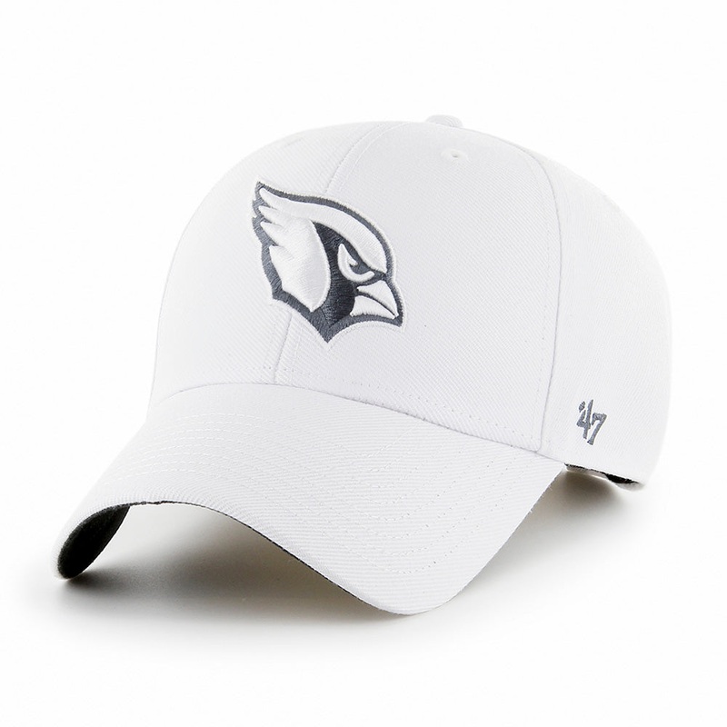NFL Arizona Cardinals ’47 Whiteout MVP Adjustable Hat – White