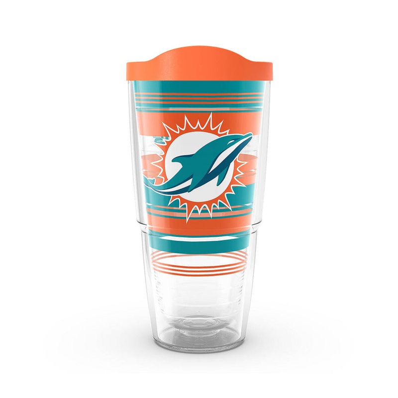 NFL Miami Dolphins Tervis 24oz Hype Stripes Travel Tumbler