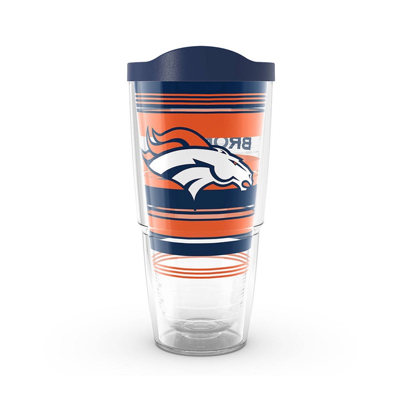 NFL Denver Broncos Tervis 24oz Hype Stripes Travel Tumbler
