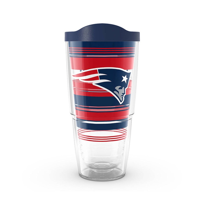 NFL New England Patriots Tervis 24oz Hype Stripes Travel Tumbler