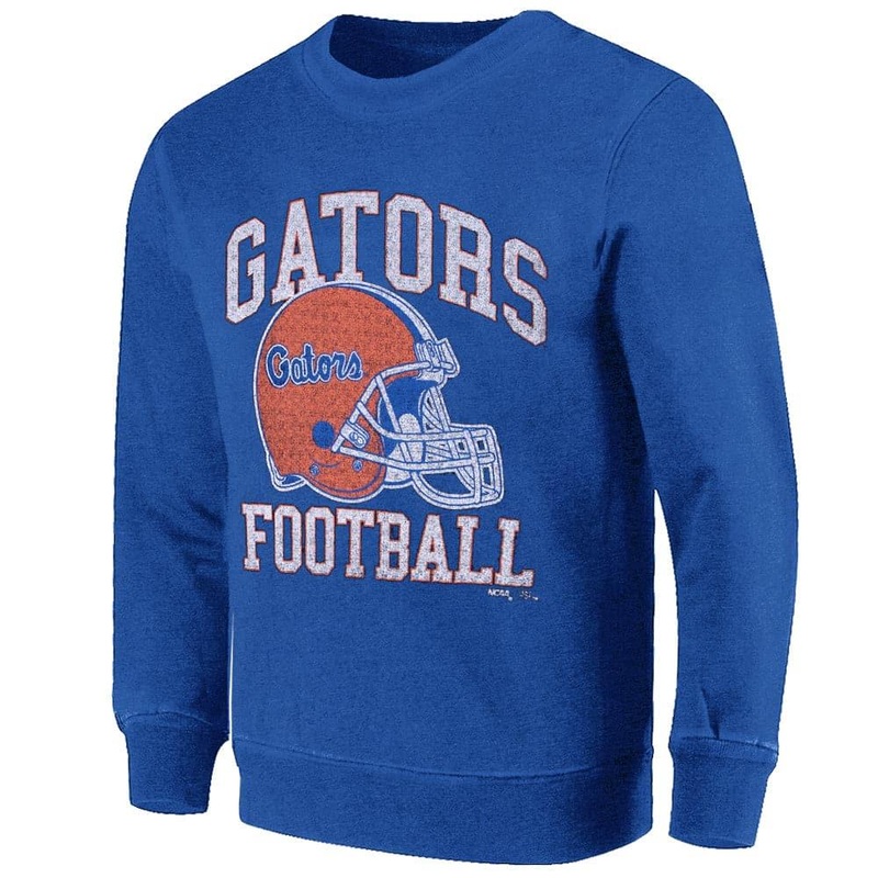 Florida Gators USL NCAA Helmet Arch Vintage Crew Jumper – Vintage Blue