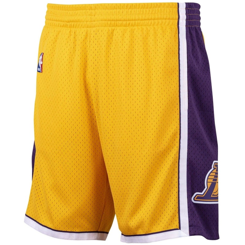 Los Angeles Lakers Mitchell & Ness NBA 09-10 Home Swingman Shorts – Yellow