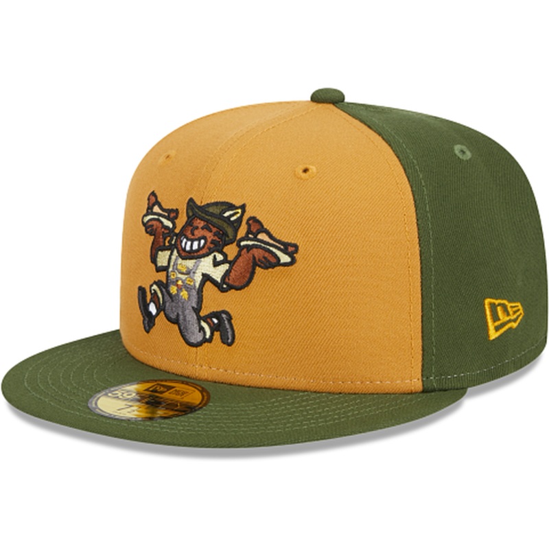 New Era Wisconsin Timber Rattlers Theme Night Green 59FIFTY Fitted Hat